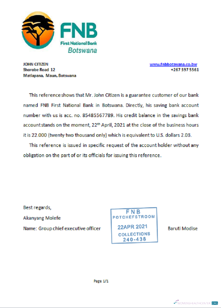 Download Botswana FNB of Botswana reference Photoshop template